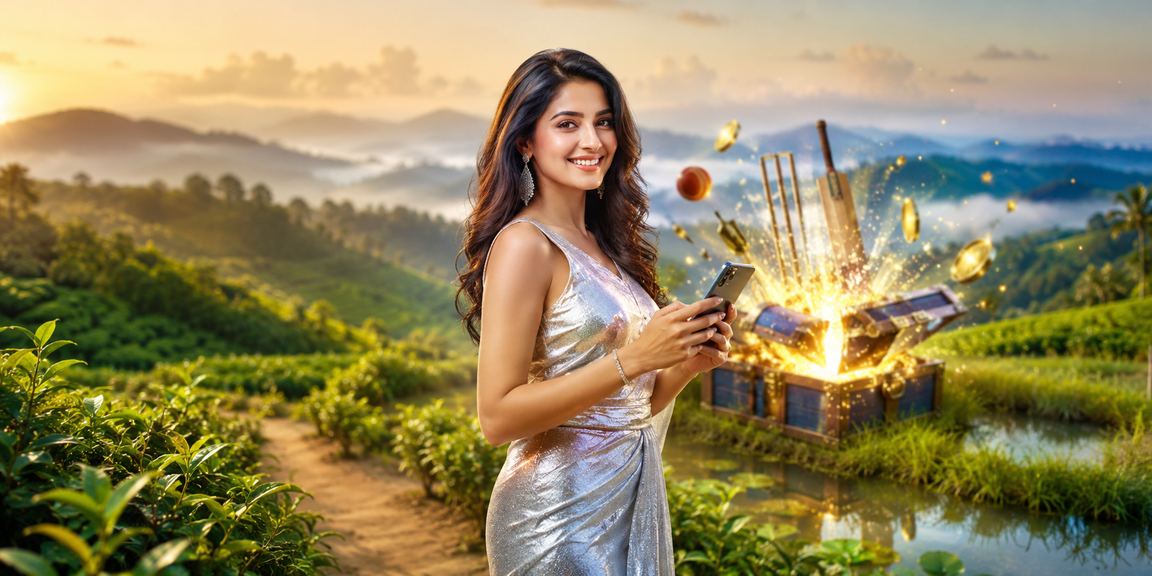 বান্দরবানের চা বাগানে ক্রিকেট বেটিং করছেন একজন উপভোক্তা